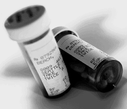 Photograph of pill bottles
